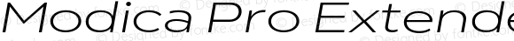 Modica Pro Extended Light Italic