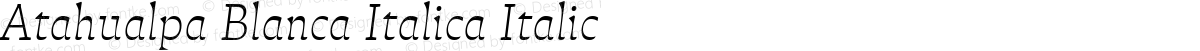 Atahualpa Blanca Italica Italic