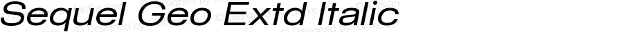 Sequel Geo Extd Italic