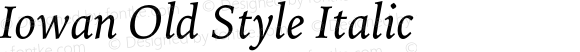 Iowan Old Style Italic