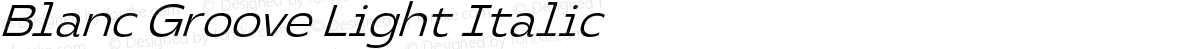 Blanc Groove Light Italic