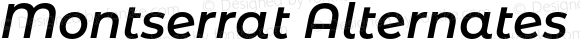 Montserrat Alternates SemiBold Italic