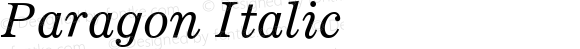 Paragon Italic