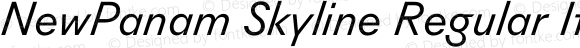 NewPanam Skyline Regular Italic