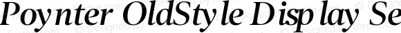 Poynter OldStyle Display SemiBold Italic