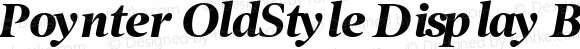 Poynter OldStyle Display Bold Italic