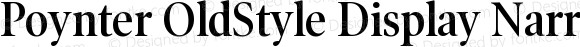 Poynter OldStyle Display Narrow SemiBold