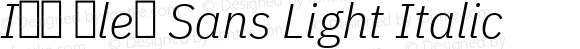 IBM Plex Sans Light Italic