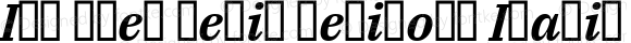 IBM Plex Serif SemiBold Italic