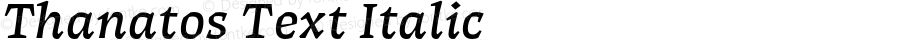 Thanatos Text Italic