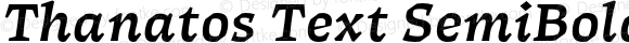 Thanatos Text SemiBold Italic