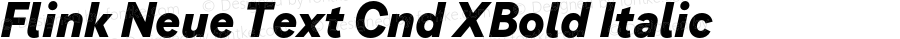 Flink Neue Text Cnd XBold Italic