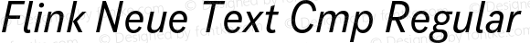 Flink Neue Text Cmp Regular Italic