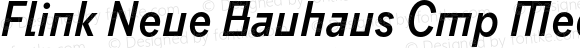 Flink Neue Bauhaus Cmp Medium Italic