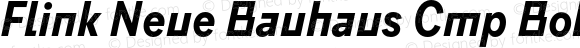 Flink Neue Bauhaus Cmp Bold Italic