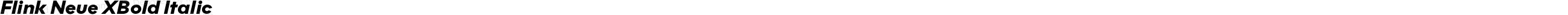 Flink Neue XBold Italic