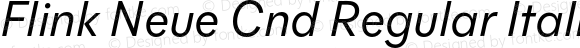 Flink Neue Cnd Regular Italic