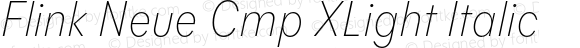 Flink Neue Cmp XLight Italic