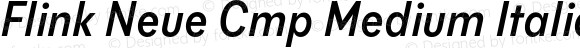 Flink Neue Cmp Medium Italic