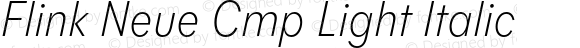 Flink Neue Cmp Light Italic