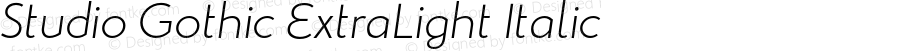 StudioGothic-ExtraLightItalic