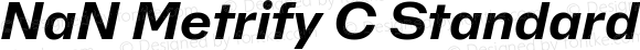 NaN Metrify C Standard Bold Italic