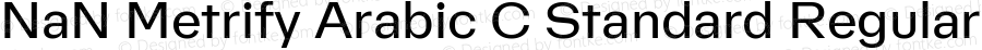 NaN Metrify Arabic C Standard Regular