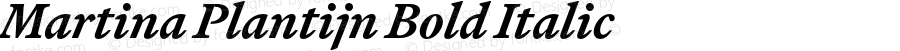 Martina Plantijn Bold Italic