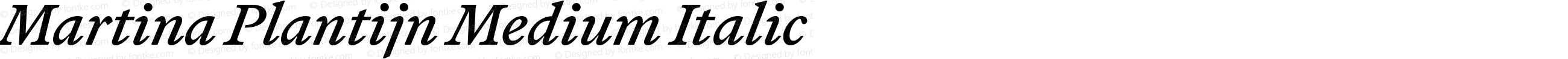 Martina Plantijn Medium Italic