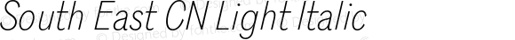 South East CN Light Italic