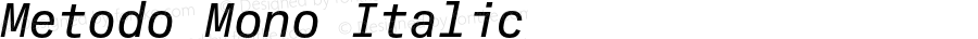 Metodo Mono Italic