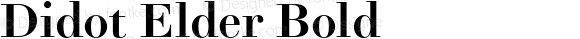 Didot Elder Bold