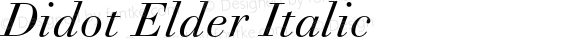 Didot Elder Italic