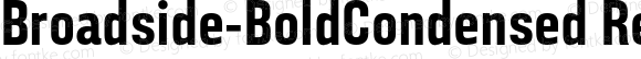 Broadside W05 Bold Condensed