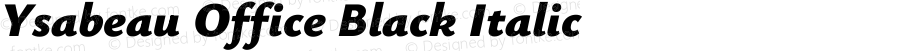 Ysabeau Office Black Italic