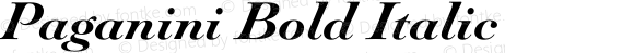 Paganini Bold Italic