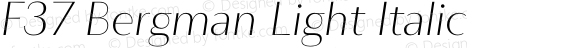F37 Bergman Light Italic