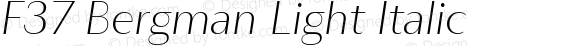 F37 Bergman Light Italic