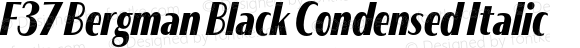 F37 Bergman Black Condensed Italic