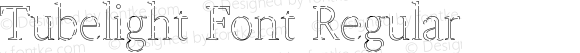 Tubelight Font Regular