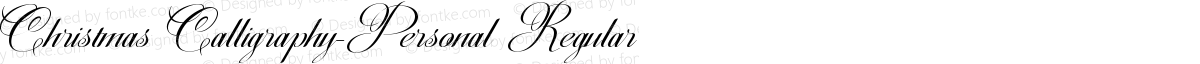 Christmas Calligraphy-Personal Regular
