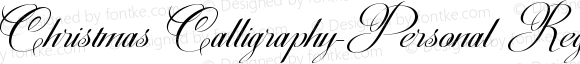Christmas Calligraphy-Personal Regular