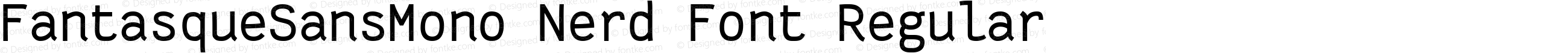 Fantasque Sans Mono Regular Nerd Font Complete