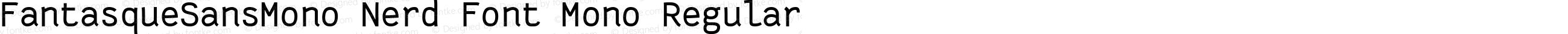 Fantasque Sans Mono Regular Nerd Font Complete Mono
