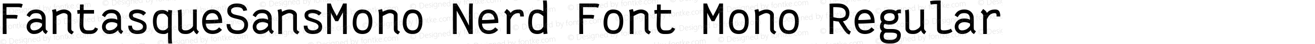 Fantasque Sans Mono Regular Nerd Font Complete Mono