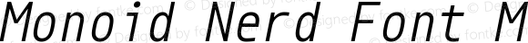 Monoid Nerd Font Mono Italic