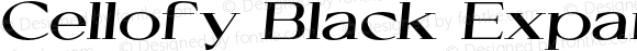 Cellofy Black Expanded Italic