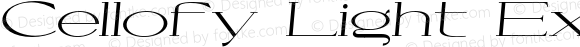 Cellofy Light Extra Expanded Italic