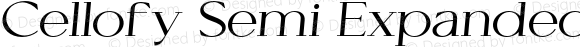 Cellofy Semi Expanded Italic
