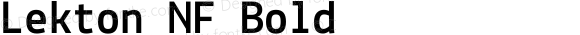 Lekton-Bold Nerd Font Complete Windows Compatible